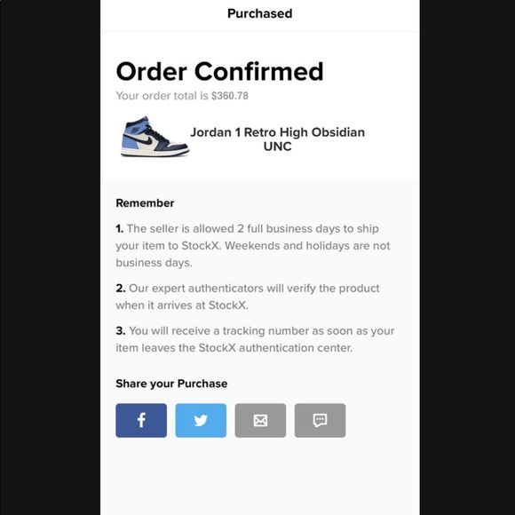 obsidian stockx